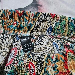 SHEIN Multicolor Boho Print Shorts